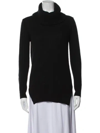 Pre-owned Theory Cashmere Turtleneck Sweater In Black