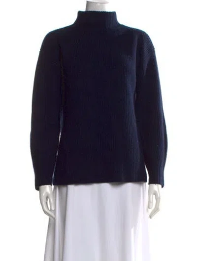 Pre-owned Theory Cashmere Turtleneck Sweater In Black