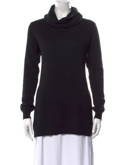 Pre-owned Theory Cashmere Turtleneck Sweater In Black