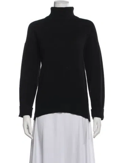 Pre-owned Theory Cashmere Turtleneck Sweater In Blue