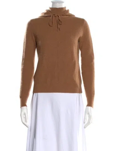 Pre-owned Theory Cashmere Turtleneck Sweater In Brown