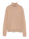 Theory Cashmere Turtleneck Sweater In Camel