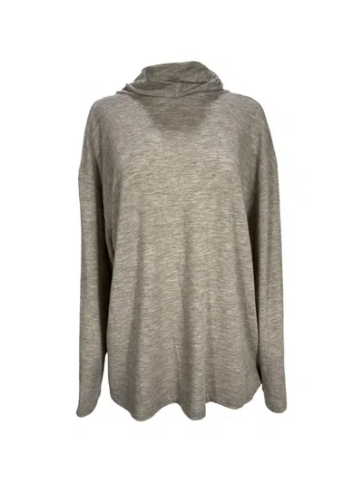 Pre-owned Theory Cashmere Turtleneck Sweater In Gray