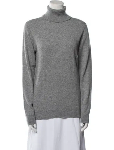 Pre-owned Theory Cashmere Turtleneck Sweater In Gray