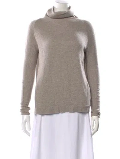 Pre-owned Theory Cashmere Turtleneck Sweater In Gray