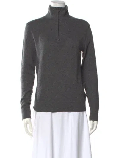 Pre-owned Theory Cashmere Turtleneck Sweater In Gray