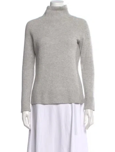 Pre-owned Theory Cashmere Turtleneck Sweater In Gray