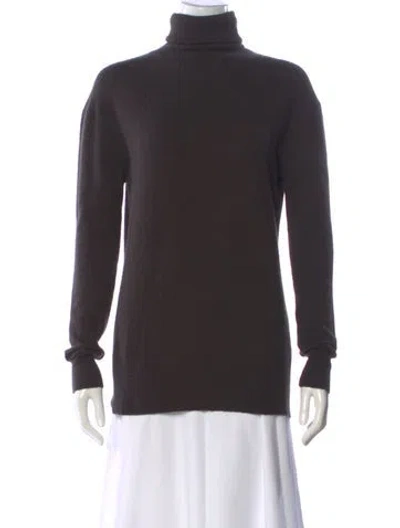 Pre-owned Theory Cashmere Turtleneck Sweater In Gray