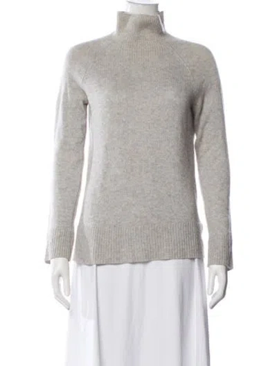 Pre-owned Theory Cashmere Turtleneck Sweater In Gray