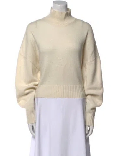Pre-owned Theory Cashmere Turtleneck Sweater In Neutral