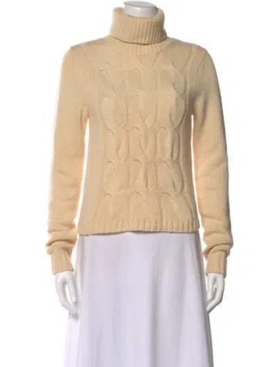 Pre-owned Theory Cashmere Turtleneck Sweater In Neutral