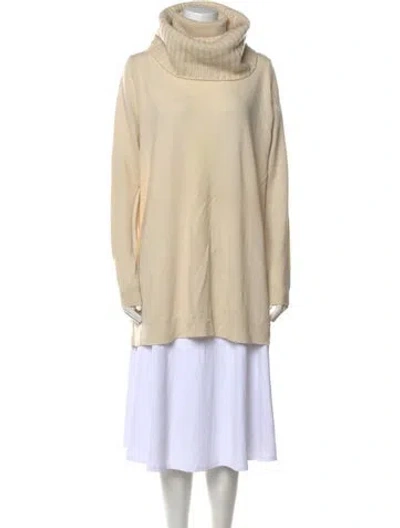 Pre-owned Theory Cashmere Turtleneck Sweater In Neutral
