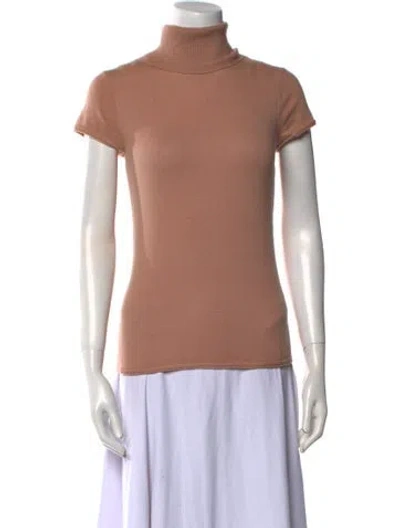 Pre-owned Theory Cashmere Turtleneck Sweater In Neutral