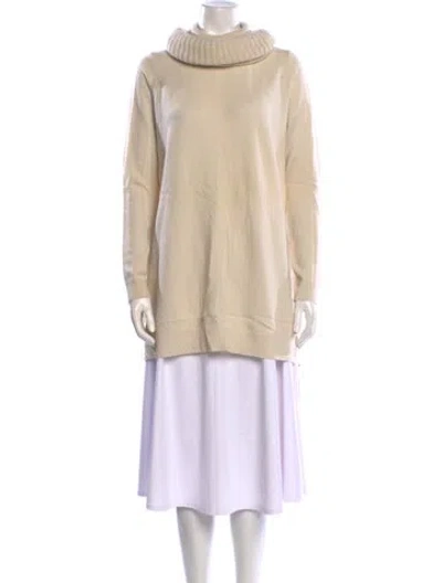 Pre-owned Theory Cashmere Turtleneck Sweater In Neutral