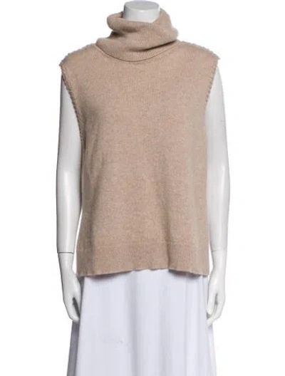 Pre-owned Theory Cashmere Turtleneck Sweater In Neutral