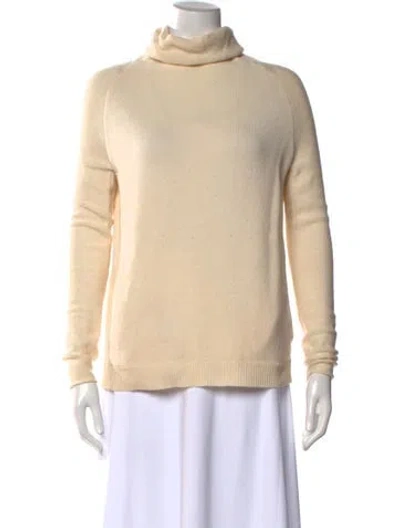 Pre-owned Theory Cashmere Turtleneck Sweater In Neutral