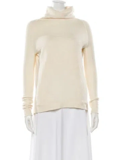 Pre-owned Theory Cashmere Turtleneck Sweater In Neutral