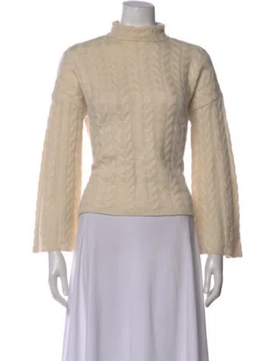 Pre-owned Theory Cashmere Turtleneck Sweater In Neutral