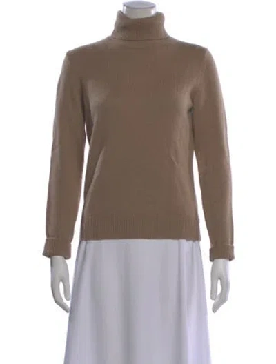 Pre-owned Theory Cashmere Turtleneck Sweater In Neutral