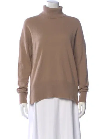 Pre-owned Theory Cashmere Turtleneck Sweater In Neutral