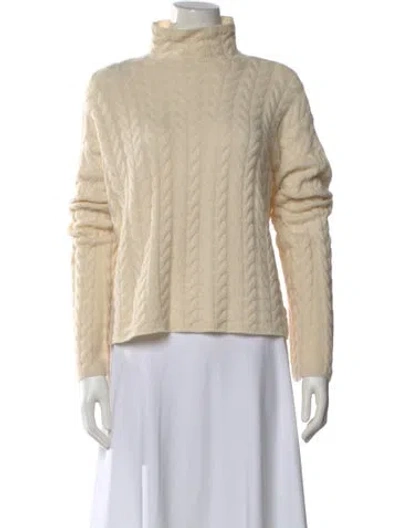 Pre-owned Theory Cashmere Turtleneck Sweater In Neutral
