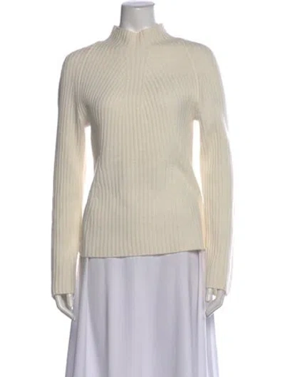 Pre-owned Theory Cashmere Turtleneck Sweater In Neutral