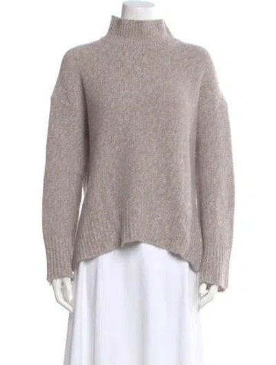 Pre-owned Theory Cashmere Turtleneck Sweater In Neutral