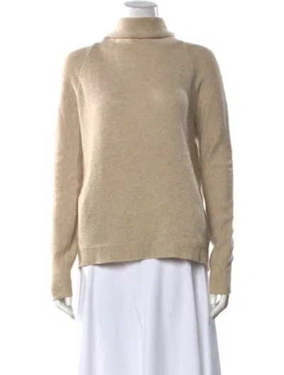 Pre-owned Theory Cashmere Turtleneck Sweater In Neutral