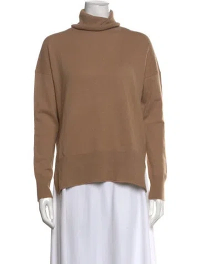 Pre-owned Theory Cashmere Turtleneck Sweater In Neutral