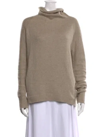 Pre-owned Theory Cashmere Turtleneck Sweater In Neutrals