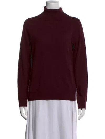 Pre-owned Theory Cashmere Turtleneck Sweater W/ Tags In Burgundy