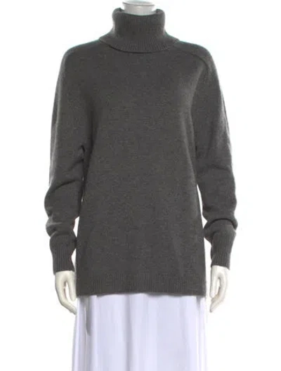 Pre-owned Theory Cashmere Turtleneck Sweater W/ Tags In Grey
