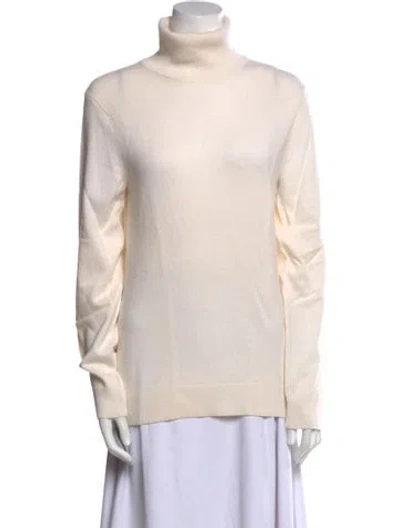 Pre-owned Theory Cashmere Turtleneck Sweater W/ Tags In Neutral