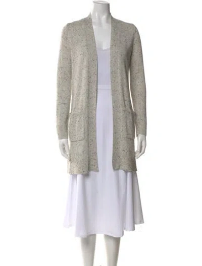 Pre-owned Theory Cashmere Tweed Pattern Sweater In Multi