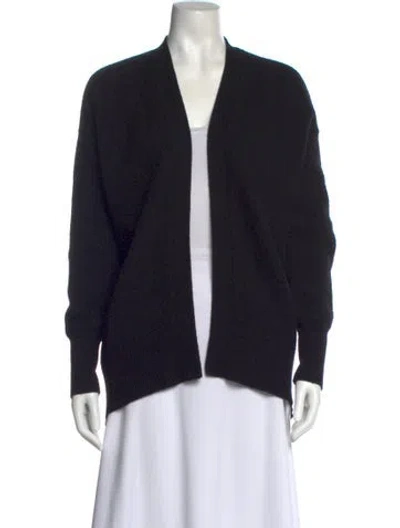 Pre-owned Theory Cashmere V-neck Sweater In Black