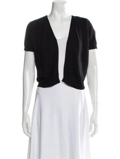 Pre-owned Theory Cashmere V-neck Sweater In Black