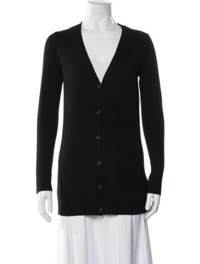 Pre-owned Theory Cashmere V-neck Sweater In Blue