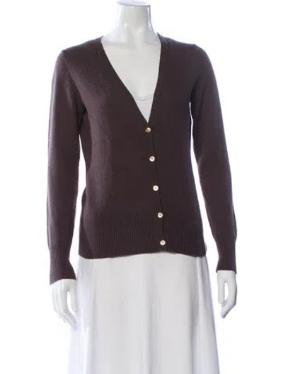 Pre-owned Theory Cashmere V-neck Sweater In Gray