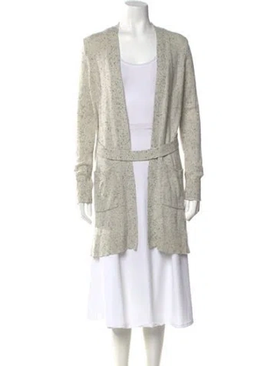 Pre-owned Theory Cashmere V-neck Sweater In Gray