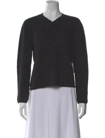 Pre-owned Theory Cashmere V-neck Sweater In Gray