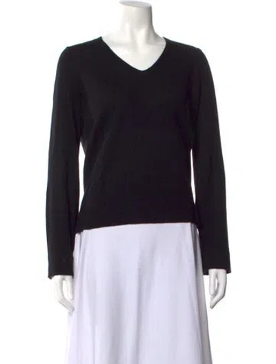 Pre-owned Theory Cashmere V-neck Sweater In Gray