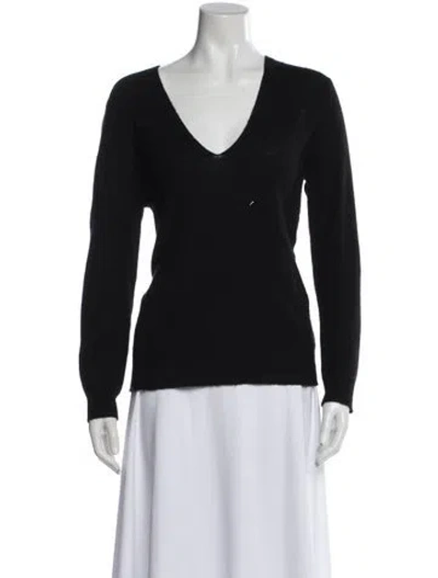 Pre-owned Theory Cashmere V-neck Sweater In Multi