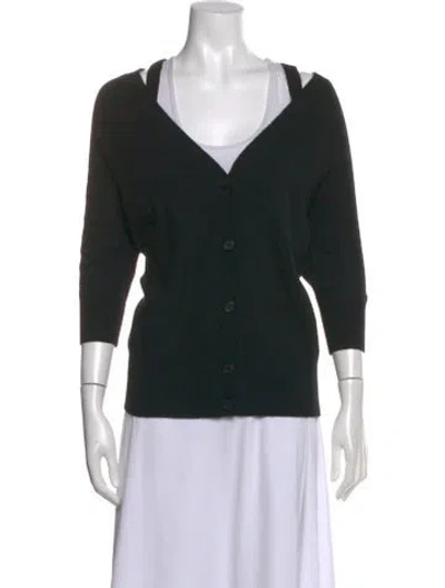 Pre-owned Theory Cashmere V-neck Sweater In Multi