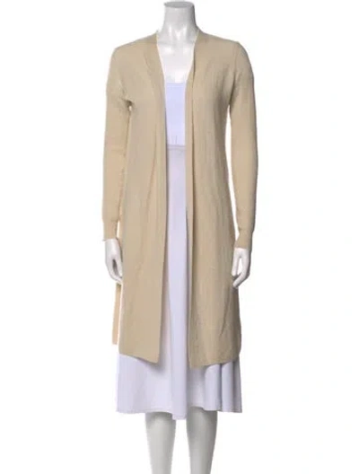 Pre-owned Theory Cashmere V-neck Sweater In Neutral