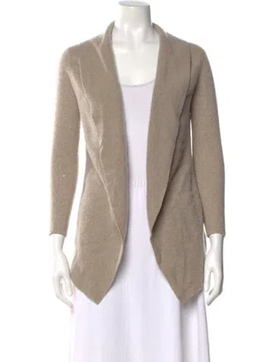 Pre-owned Theory Cashmere V-neck Sweater In Neutral