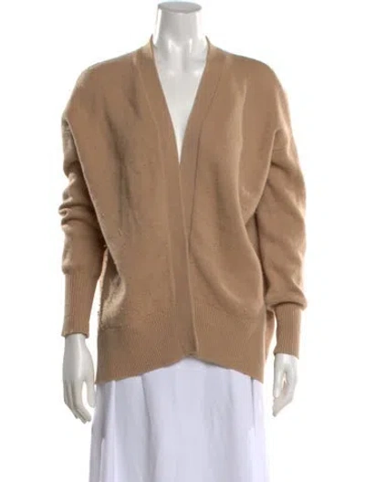 Pre-owned Theory Cashmere V-neck Sweater In Neutral