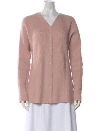 Pre-owned Theory Cashmere V-neck Sweater In Neutral