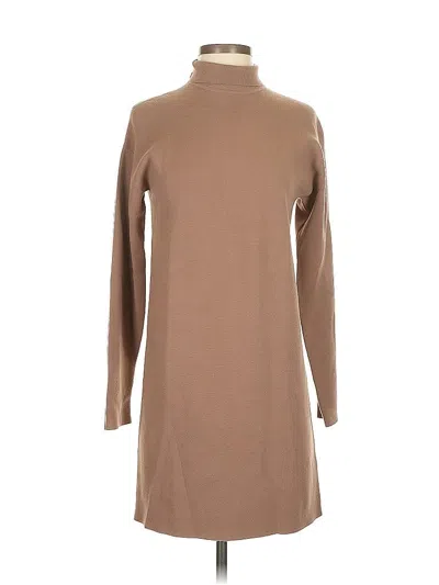 Pre-owned Theory Casual Dress In Brown