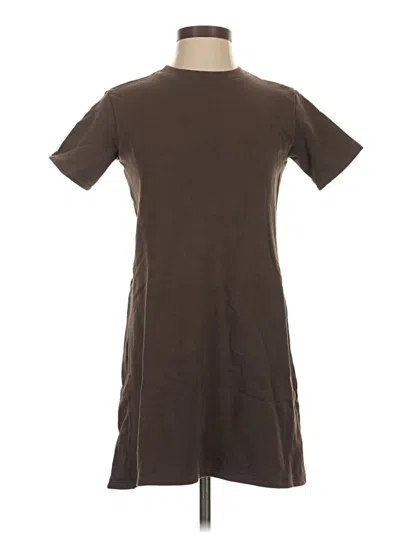 Pre-owned Theory Casual Dress In Brown