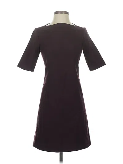 Pre-owned Theory Casual Dress In Burgundy